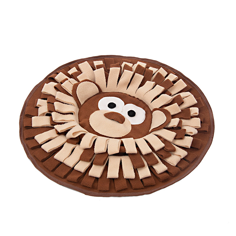 KFX-5131581 Interactive Snuffle Mat for Dogs and Cats, Polar Fleece Feeding Puzzle Toy, 50 x 50cm