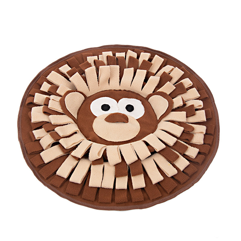 KFX-5131581 Interactive Snuffle Mat for Dogs and Cats, Polar Fleece Feeding Puzzle Toy, 50 x 50cm