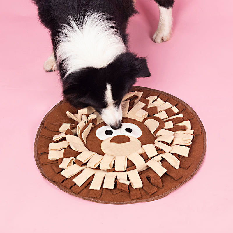 KFX-5131581 Interactive Snuffle Mat for Dogs and Cats, Polar Fleece Feeding Puzzle Toy, 50 x 50cm