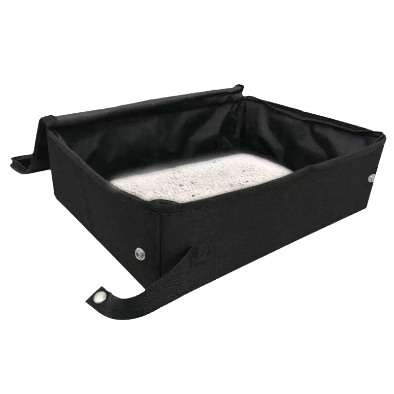 KFX-5131965 Foldable Waterproof Cat Litter Box with Lid - Available in Three Sizes