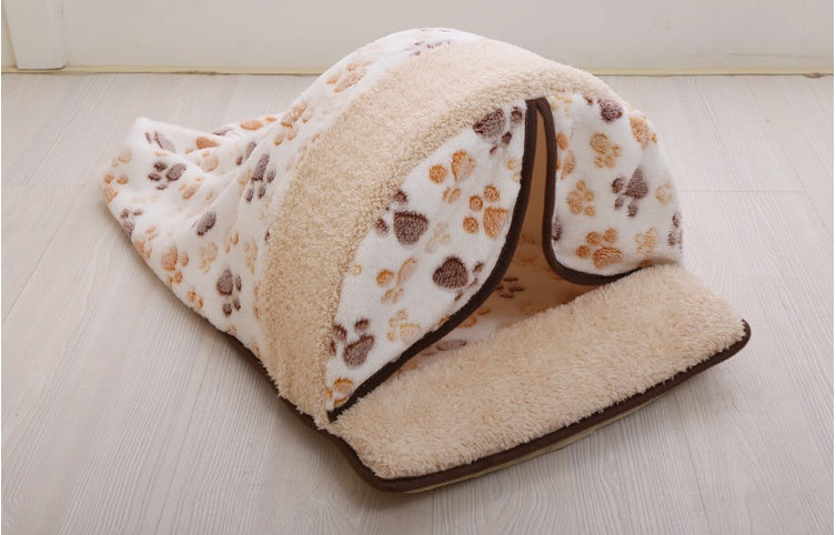 KFX-5132349 Cartoon Removable Pet Kennel – Medium and Large Sizes Available in Pink, Brown, and White