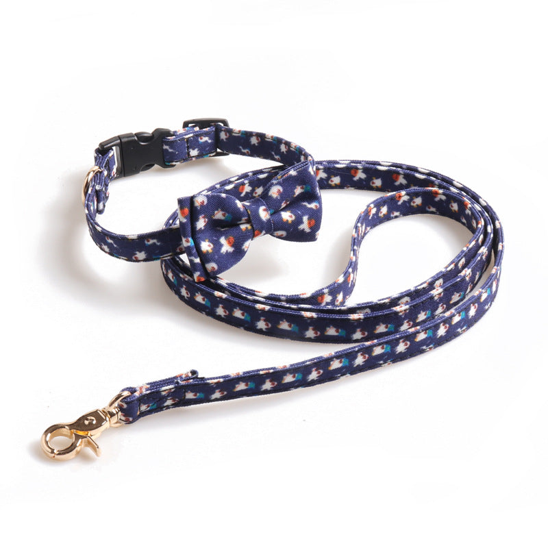KFX-5136061 Halloween Pet Collar with Bowknot and Pumpkin Ghost Patterns - Adjustable Sizes Available