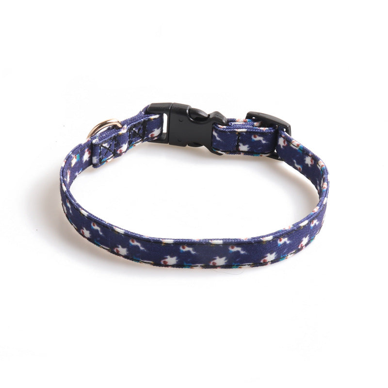 KFX-5136061 Halloween Pet Collar with Bowknot and Pumpkin Ghost Patterns - Adjustable Sizes Available