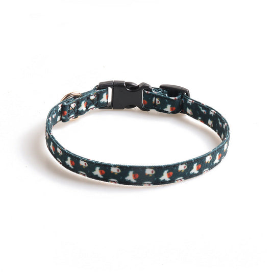 KFX-5136061 Halloween Pet Collar with Bowknot and Pumpkin Ghost Patterns - Adjustable Sizes Available