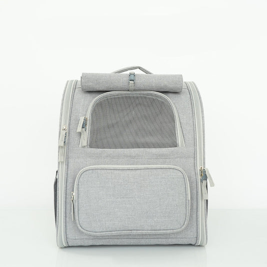 KFX-5136317 Multifunctional Portable Pet Backpack - Breathable Cat Carrier for Travel and Training