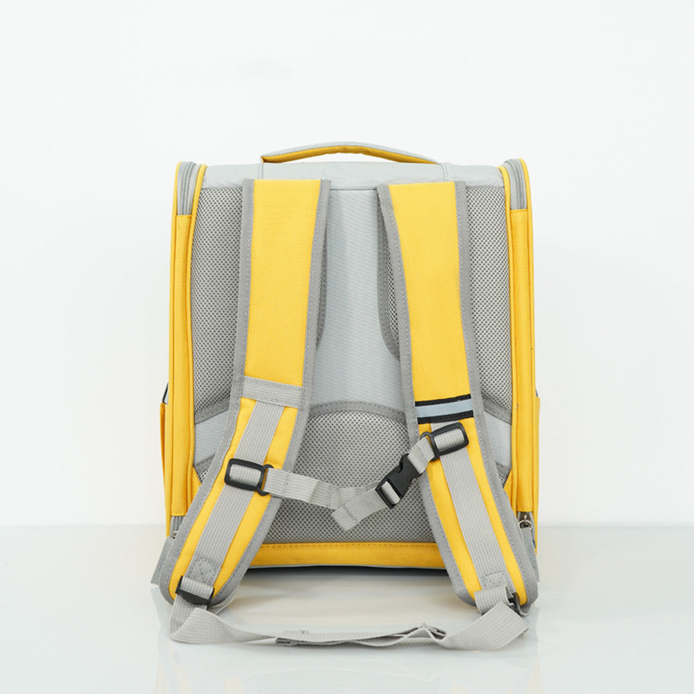 KFX-5136317 Multifunctional Portable Pet Backpack - Breathable Cat Carrier for Travel and Training