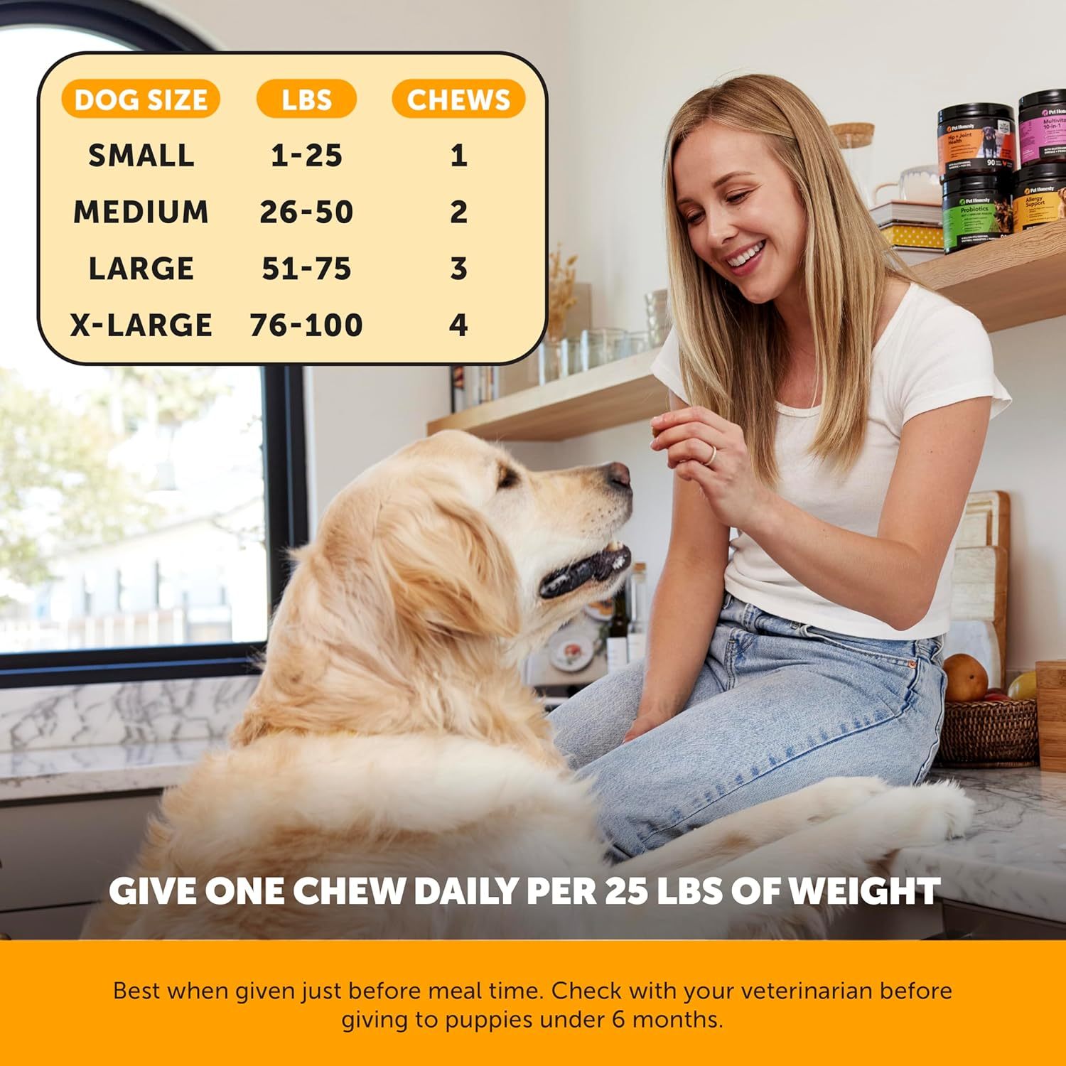 KFX-5139901 Omega 3 Fish Oil Chews for Dogs - Allergy Relief, Itch & Shedding Support, 120 Count Chews for Healthy Skin & Coat