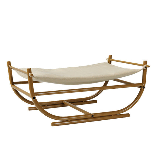 KFX-5141437 Iron Cat Hammock Pet Sofa Bed - Milk Tea, Chocolate, or Color Options with Replacement Mat