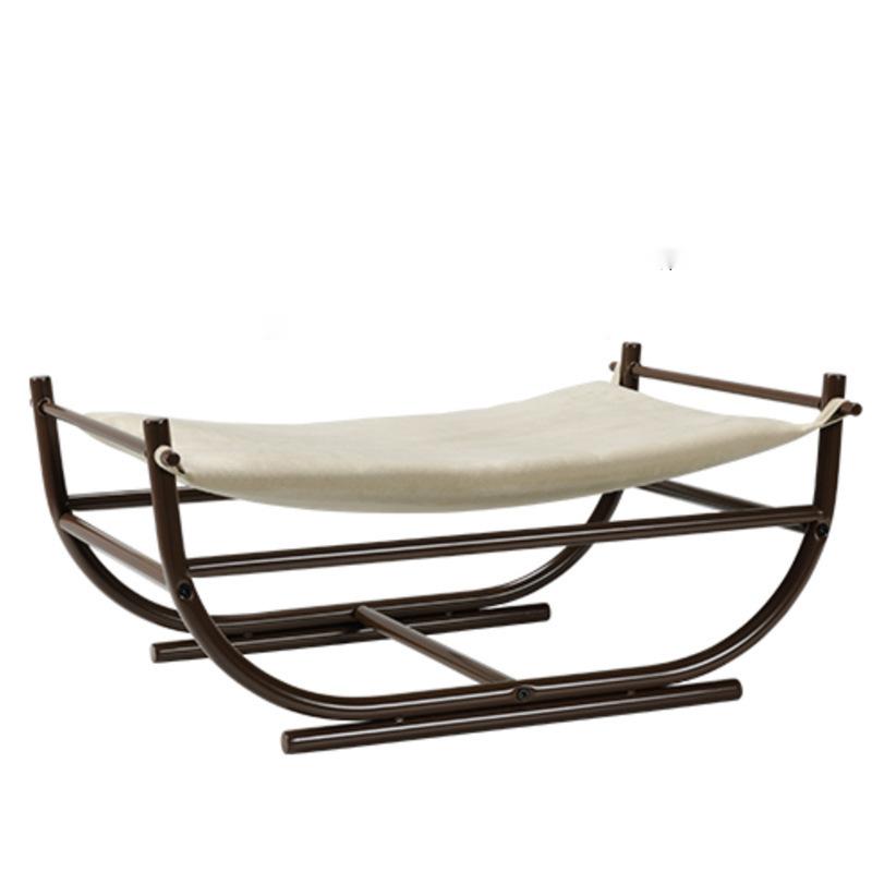KFX-5141437 Iron Cat Hammock Pet Sofa Bed - Milk Tea, Chocolate, or Color Options with Replacement Mat