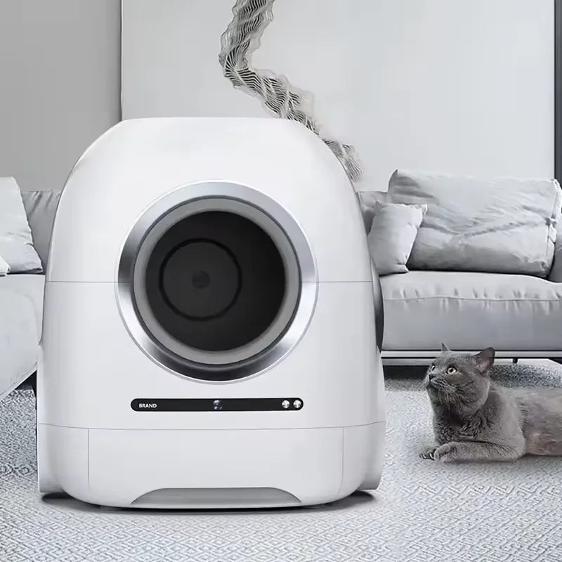 KFX-514323 Smart Self-Cleaning Cat Litter Box with WiFi Control and App Access, Eco-friendly Design