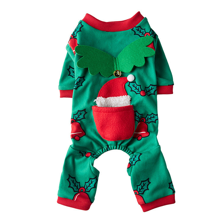 KFX-5144893 Festive Pet Costume for Dogs - Halloween and Christmas Style with Skirt and Accessories, Available in Sizes S, M, L, XL