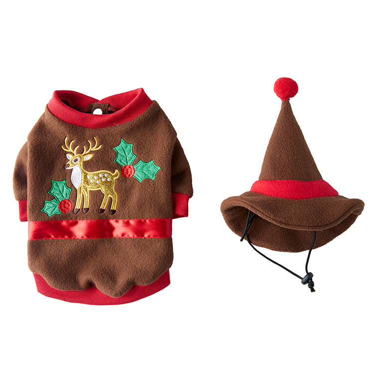 KFX-5144893 Festive Pet Costume for Dogs - Halloween and Christmas Style with Skirt and Accessories, Available in Sizes S, M, L, XL