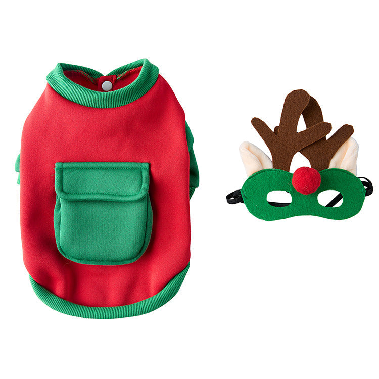 KFX-5144893 Festive Pet Costume for Dogs - Halloween and Christmas Style with Skirt and Accessories, Available in Sizes S, M, L, XL