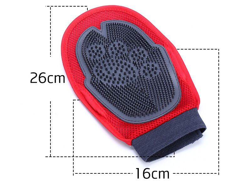 KFX-5147453 Comfortable Dog Grooming Brush with Soft Fabric for Effective Massage and Anti-Bite Design