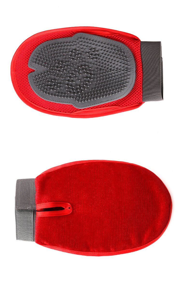 KFX-5147453 Comfortable Dog Grooming Brush with Soft Fabric for Effective Massage and Anti-Bite Design