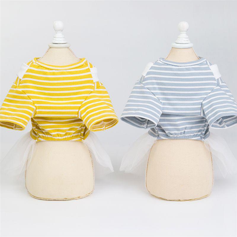 KFX-5150141 White Bow Tie Yarn Skirt for Babies - Pure Cotton Dress in Yellow/Light Blue, Sizes XS to XL