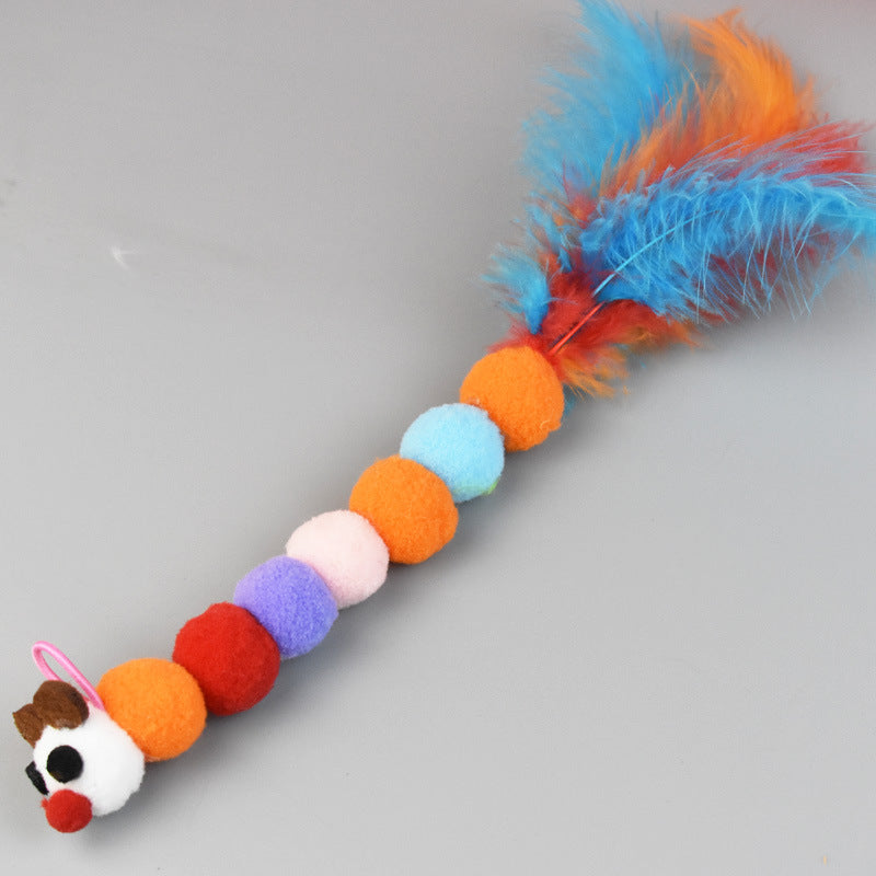KFX-5150397 Feather Bell Replacement Heads for Cat Teasers - Various Sizes and Materials Available