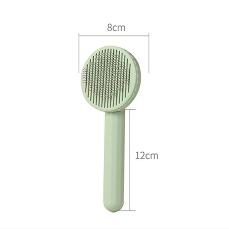 KFX-5151165 Self-Cleaning Comb for Dogs with ABS and Stainless Steel Needles - Blue, Cyan, Gray