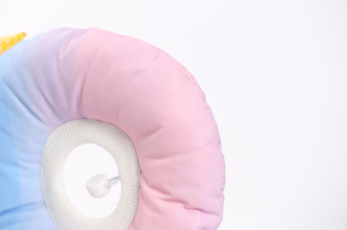 KFX-5152957 Rainbow Gradient Soft Waterproof Headgear for Pets - Sterilization Ring for Cats and Small Dogs