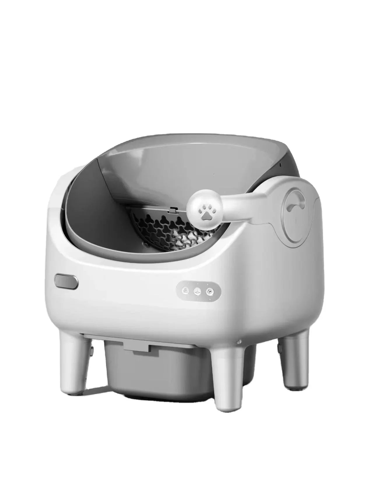 KFX-515475 Automatic Self-Cleaning Cat Litter Box - Eco-Friendly Square Design, Large Capacity ABS Plastic, Travel & Comfort
