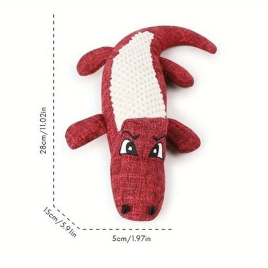 KFX-5155005 Plush Bite-Resistant Dog Toy with Squeaker for Molar Chewing – Ideal for All Breeds