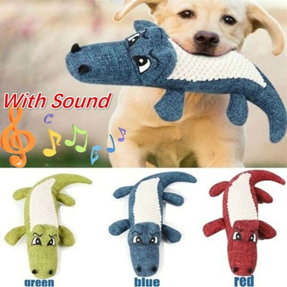 KFX-5155005 Plush Bite-Resistant Dog Toy with Squeaker for Molar Chewing – Ideal for All Breeds