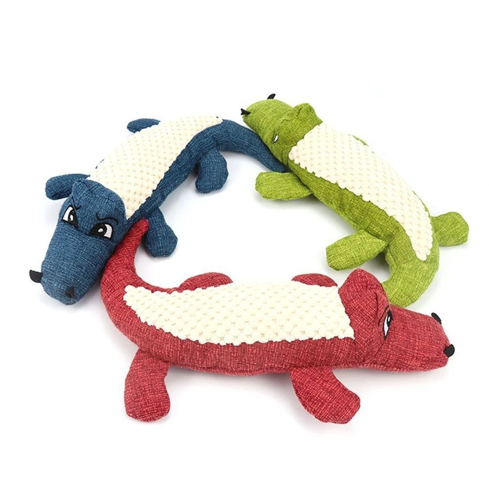 KFX-5155005 Plush Bite-Resistant Dog Toy with Squeaker for Molar Chewing – Ideal for All Breeds