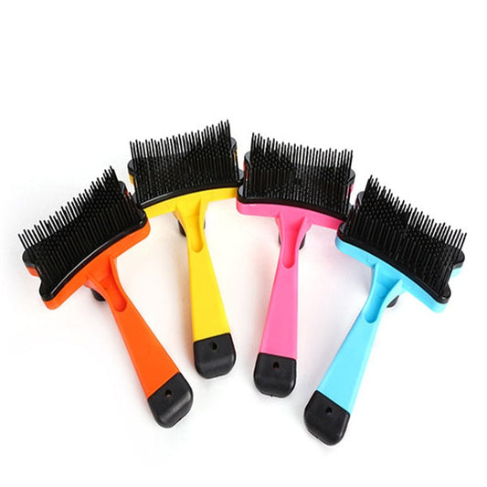 KFX-5156925 Pet Grooming Comb for Dogs and Cats – 12.5cm Plastic Knot-Removing Tool in Various Colors