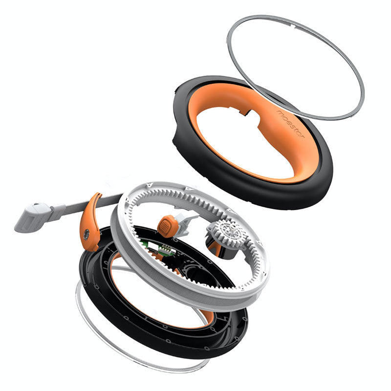 KFX-5160893 UFO Retractable Traction Rope for Dogs - Luminous, 2.6m, White & Pink Options