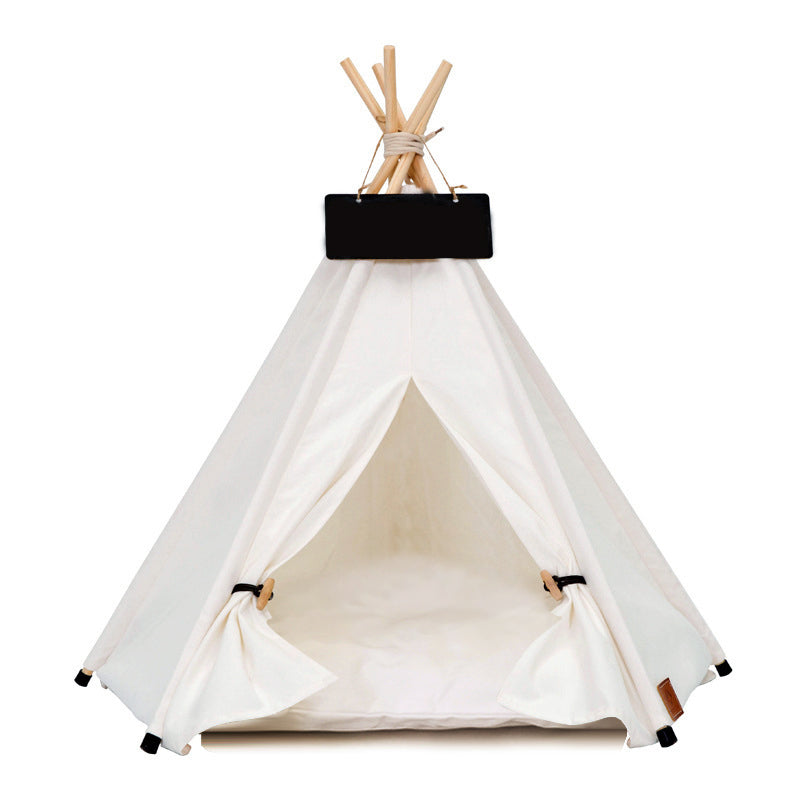 KFX-5161149 Detachable and Washable Four-Season Universal Pet Nest with Solid Wood Support and High-Elastic Padding