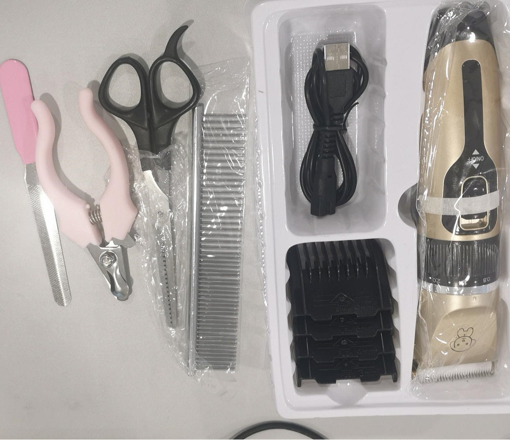 KFX-5162685 Pet Hair Clipper with Detachable Blade and Adjustable Limit Combs