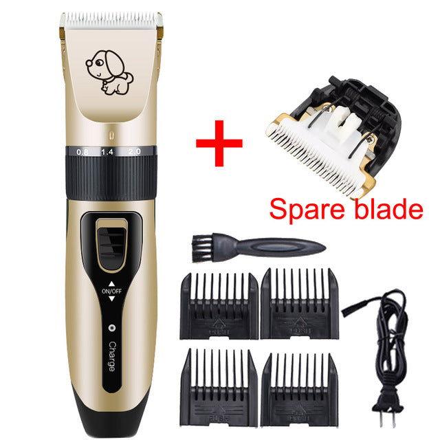 KFX-5162685 Pet Hair Clipper with Detachable Blade and Adjustable Limit Combs