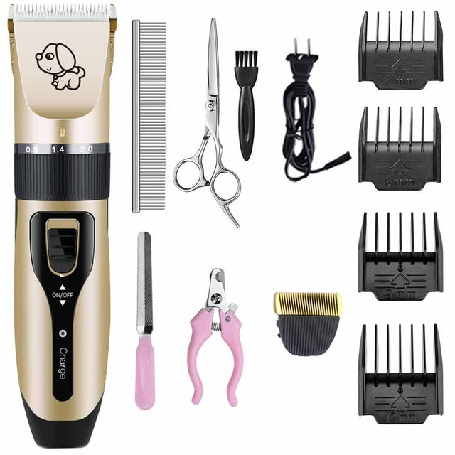 KFX-5162685 Pet Hair Clipper with Detachable Blade and Adjustable Limit Combs