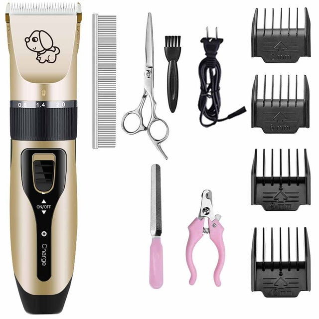 KFX-5162685 Pet Hair Clipper with Detachable Blade and Adjustable Limit Combs