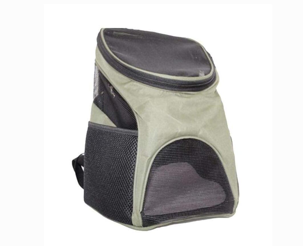 KFX-5163325 Pet Travel Backpack Carrier - Breathable Polyester Design, Medium Softness, 30x25x35cm, Available in Red, Sky Blue, Black, Coffee