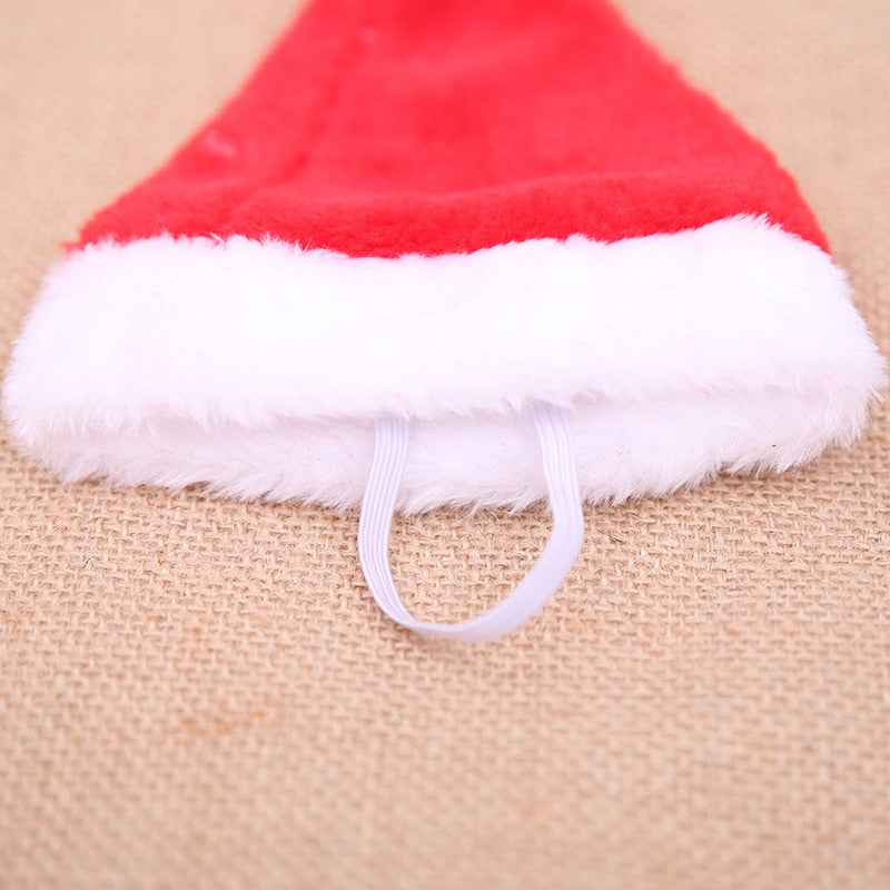 KFX-5165245 Plush Holiday Pet Hat with Windproof Design for Christmas Celebrations