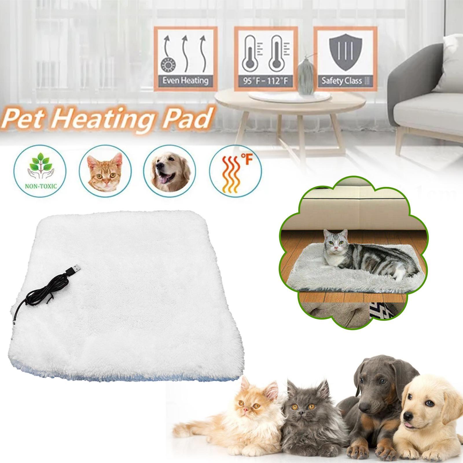 KFX-5168701 USB Electric Heating Blanket for Pets - Comfortable, Warm Pad for Dogs and Cats (Multiple Sizes)