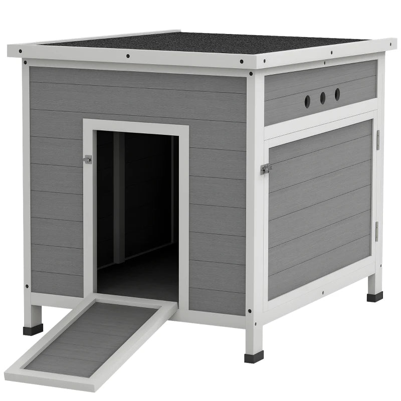 KFX-5170493 Spacious Duck Coop with Openable Roof and Removable Floor for Easy Cleaning