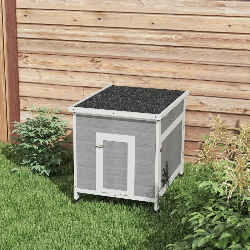 KFX-5170493 Spacious Duck Coop with Openable Roof and Removable Floor for Easy Cleaning