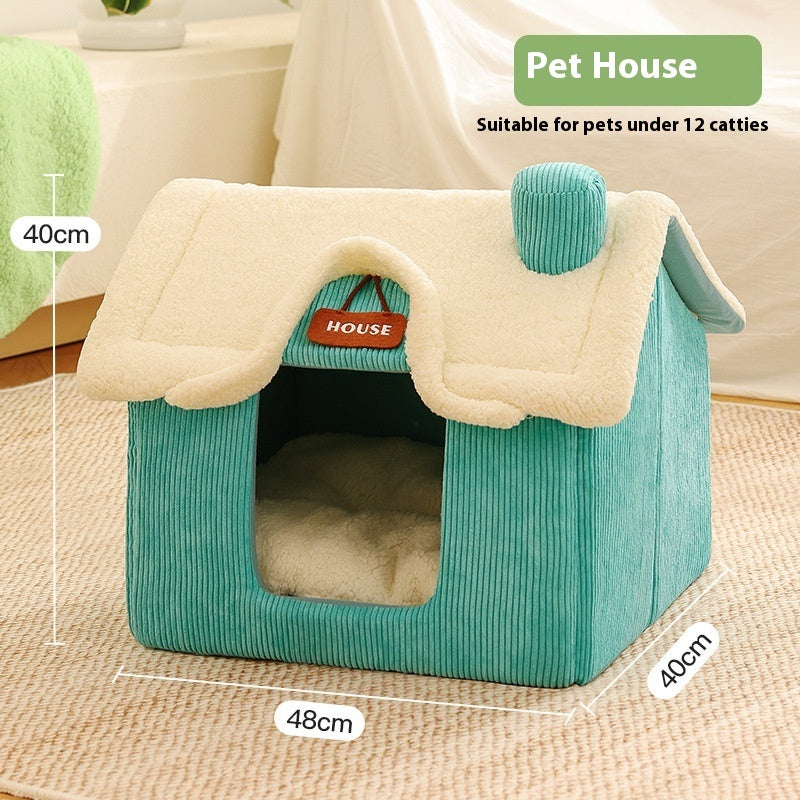 KFX-5170877 Cozy Cartoon-Printed Pet Bed for Small Dogs up to 5kg