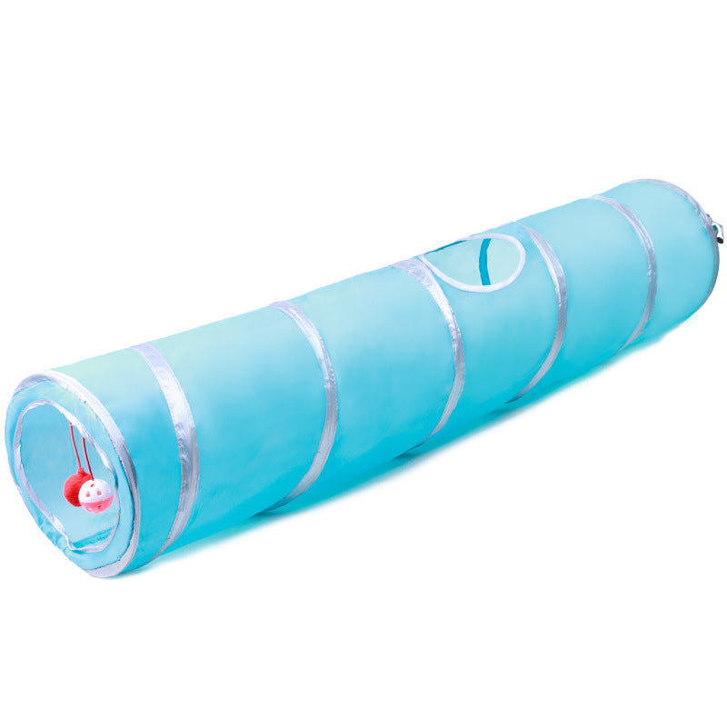 KFX-5171901 Foldable Cat Tunnel for Play, Rest, and Exploration - Durable Polyester Design