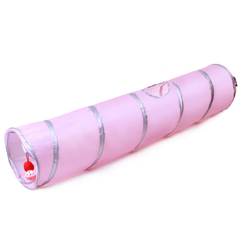 KFX-5171901 Foldable Cat Tunnel for Play, Rest, and Exploration - Durable Polyester Design