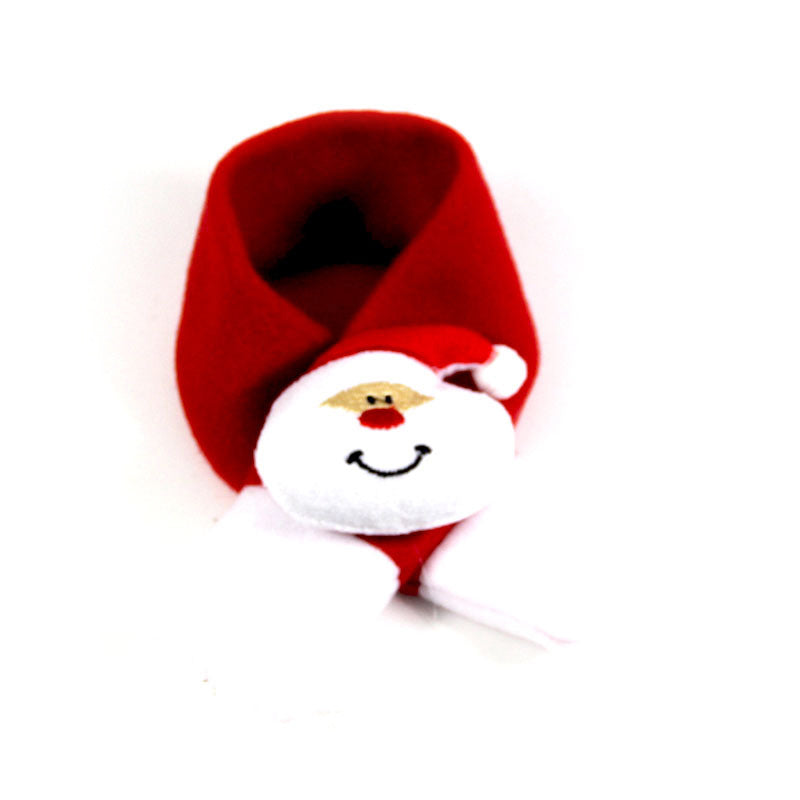 KFX-5173181 Cozy Santa Scarf Bow Tie Hat for Pets - Perfect Holiday Gift for Dogs and Cats