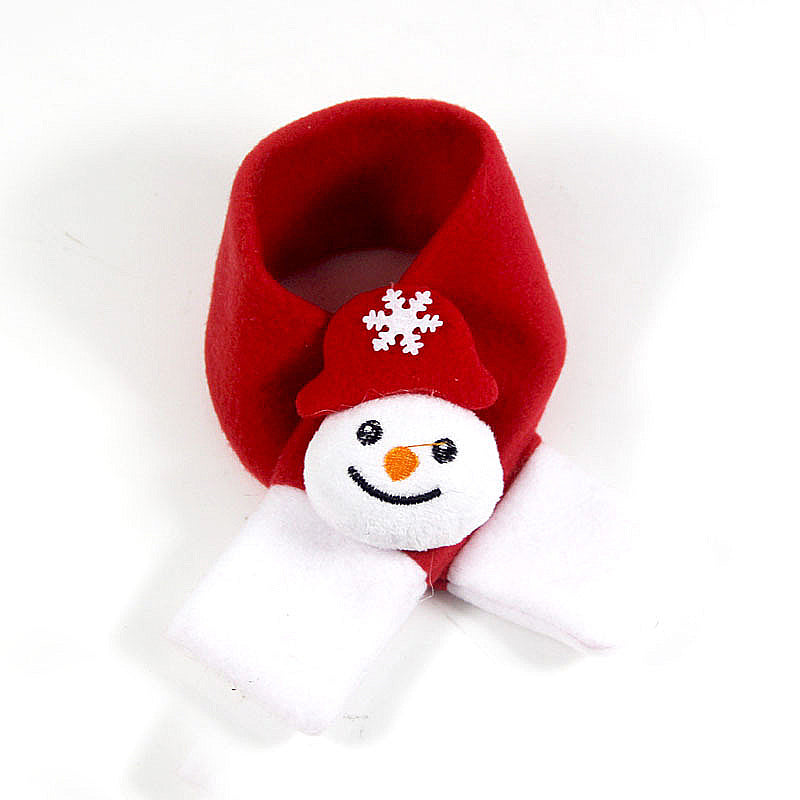KFX-5173181 Cozy Santa Scarf Bow Tie Hat for Pets - Perfect Holiday Gift for Dogs and Cats