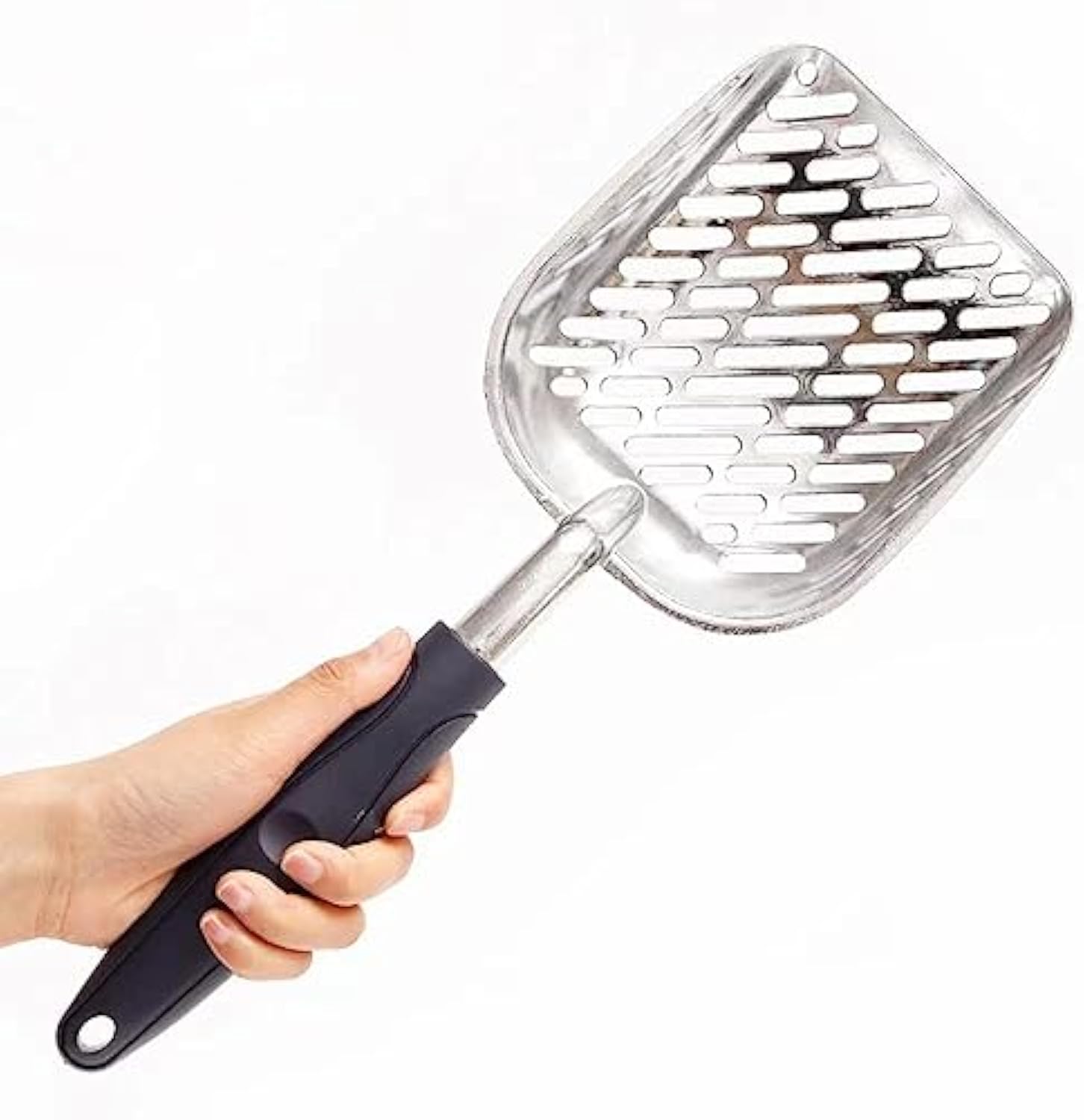 KFX-5174077 Non-Stick Cat Litter Scoop with Large Face and Long Handle for Easy Cleaning
