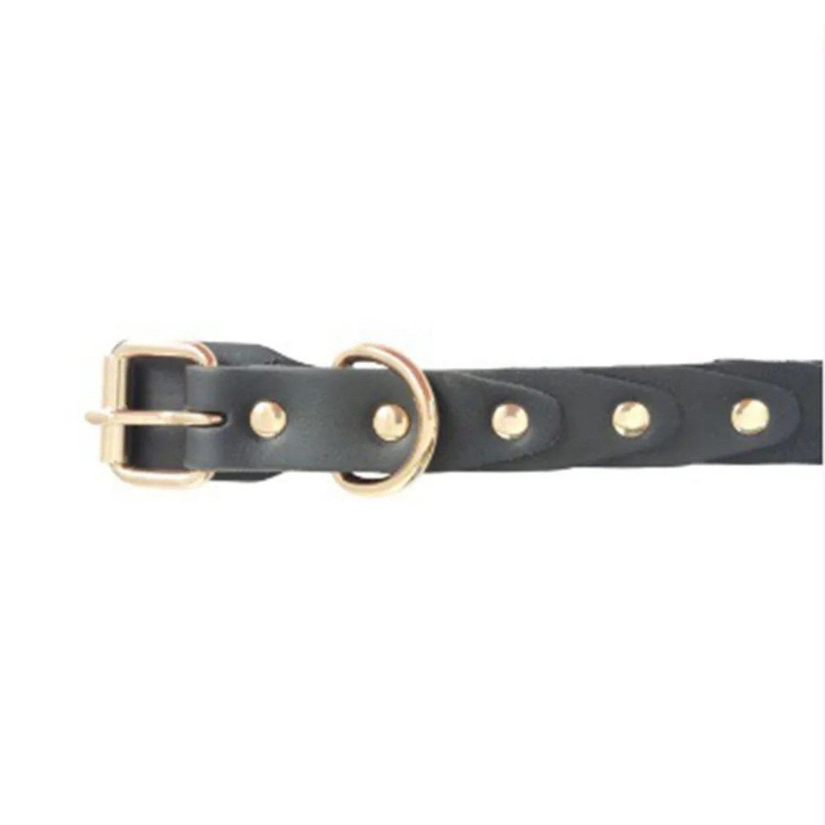 KFX-5174589 Genuine Leather Dog Collar with Durable Buckle for French Bulldogs, Schnauzers, and Other Breeds