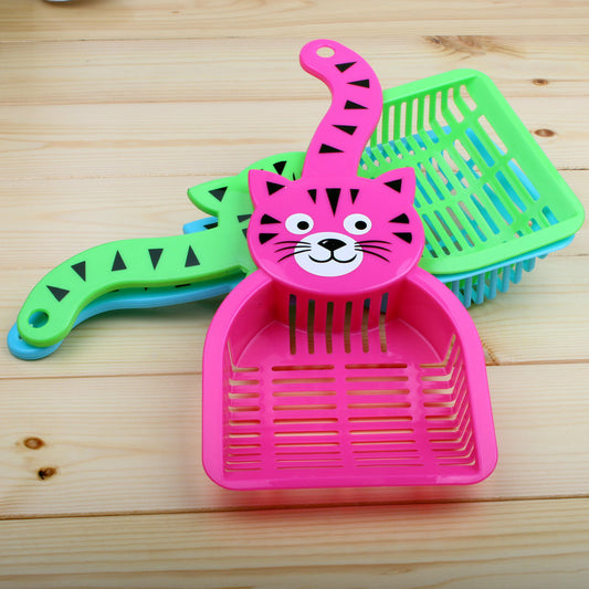 KFX-5178557 Durable Plastic Cat Litter Scoop for Easy Pet Waste Cleanup