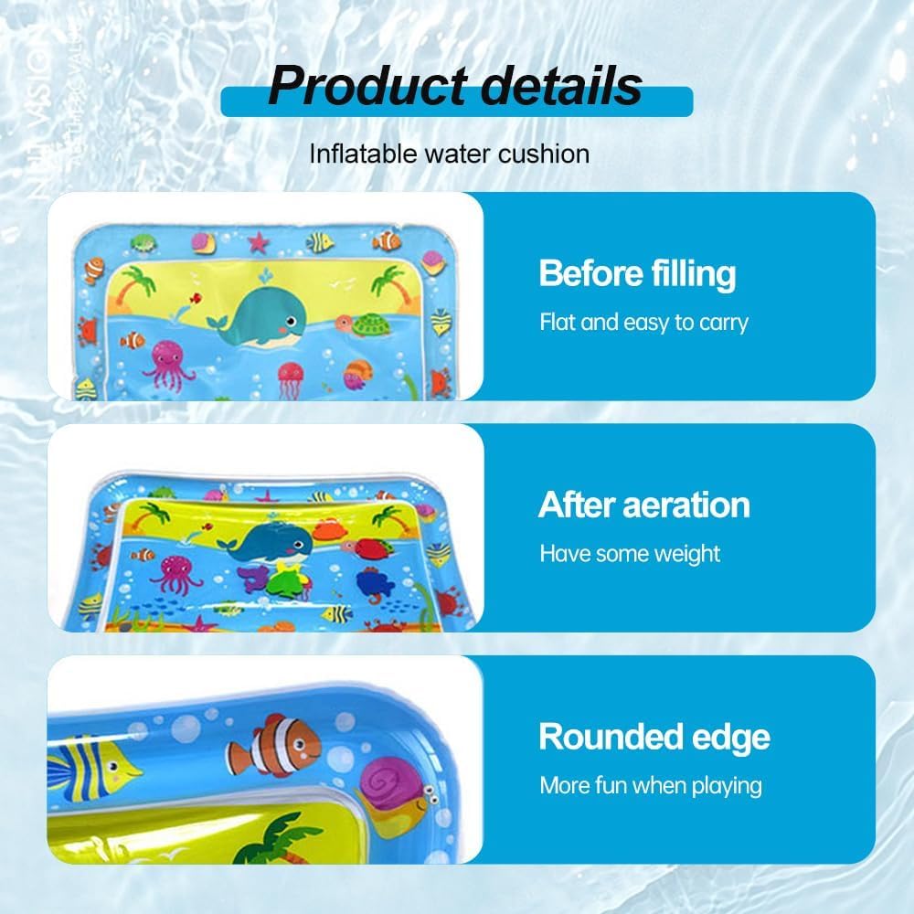 KFX-5179837 Sensor-Activated Thickened Water Play Mat for Cats – Inflatable Sensory Playtime Mat