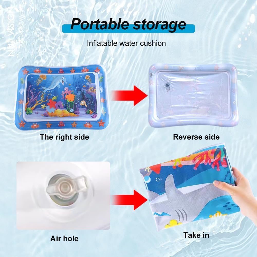 KFX-5179837 Sensor-Activated Thickened Water Play Mat for Cats – Inflatable Sensory Playtime Mat
