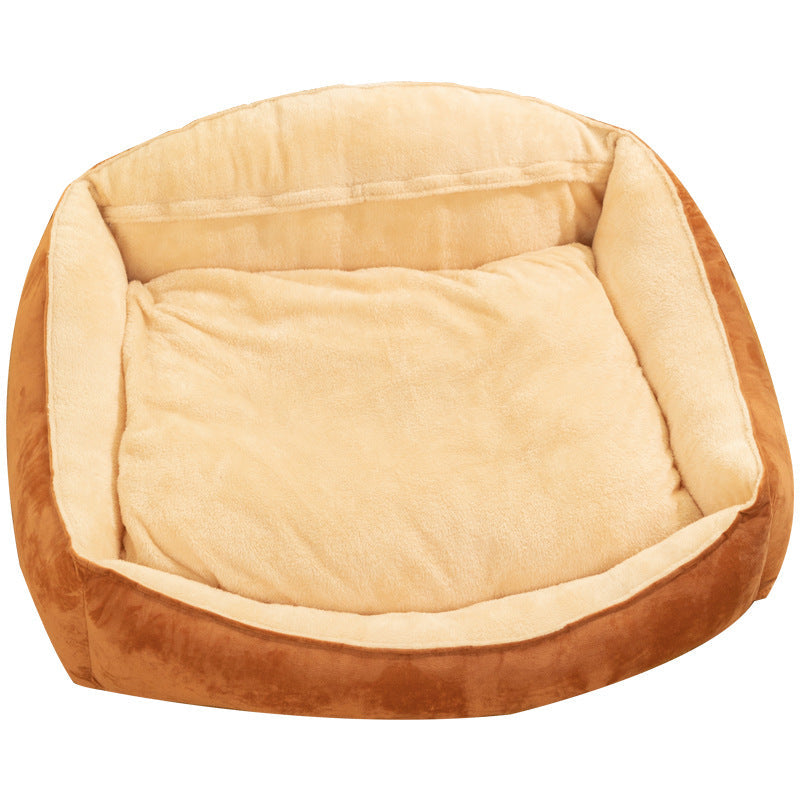 KFX-5182397 Large Dog Bed with Removable Washable Mattress for Winter Comfort